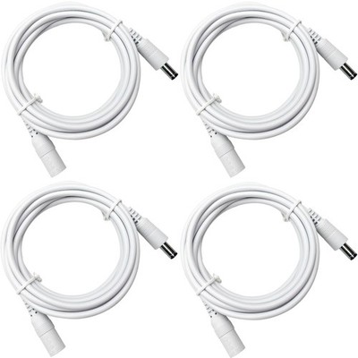 4PCS DC Power Extension Cable 3ft 1M 5.5x2.1mm 12V Cord for CCTV Security Cam