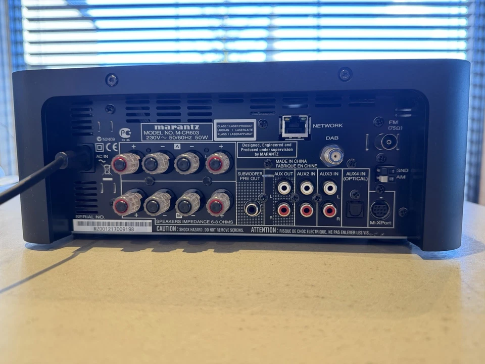 Marantz Receiver M-CR603 Netzwerk CD Player Amp Bi-Wiring - Bild 4 von 4