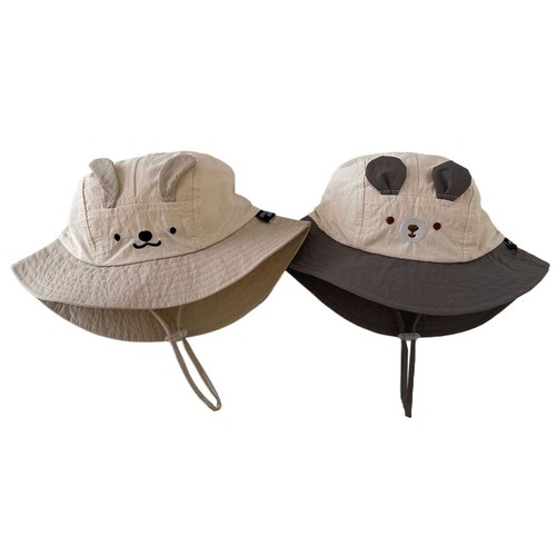 Large Brim Kids Sun Hat Cotton Panama Cap New Fishing Cap Outdoor Camping - Picture 11 of 12
