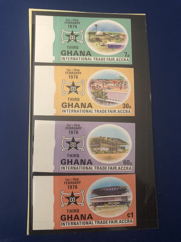 Ghana Scott # 574-77 Trade Fair Imperf Set MNH