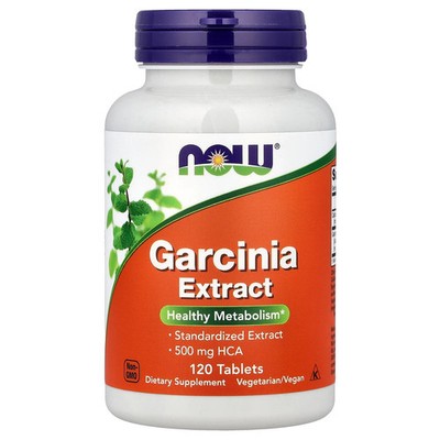 Now Foods Garcinia 1 000 mg 120 Tablets GMP Quality Assured, Kosher, Non-GMO,