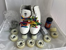 Epic Roller Skates Size w/ Rainbow Laces  8 Twilight 58mm Wheels, Accessories