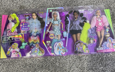 Buy BARBIE EXTRA 5 Doll 5 Pets 70 Styling Pieces Made 2021 online