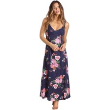Free People Intimately Printed Cinched Floral Slip Midnight Size XS