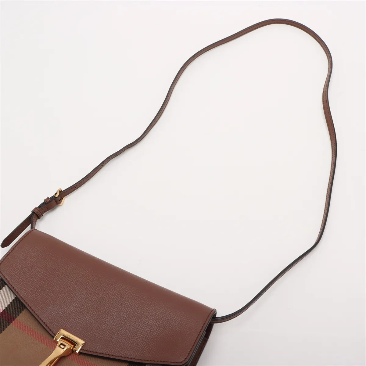 Burberry Nova Check canvas x leather Shoulder bag Brown thumbnail 5