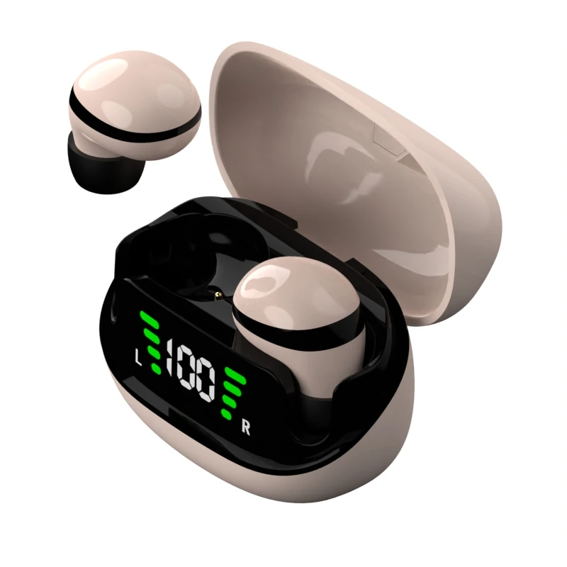 Beige Mini13 Sleep Earbuds Smallest Invisible Wireless Bluetooth for Comfortable Rest