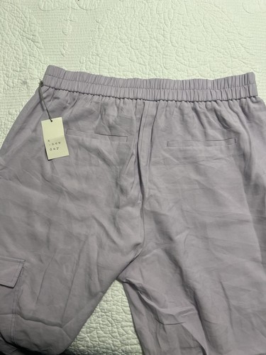Pantaloni cargo alla caviglia A New Day donna lavanda vita alta taglia XXL nuovi # 364 - Foto 5 di 9