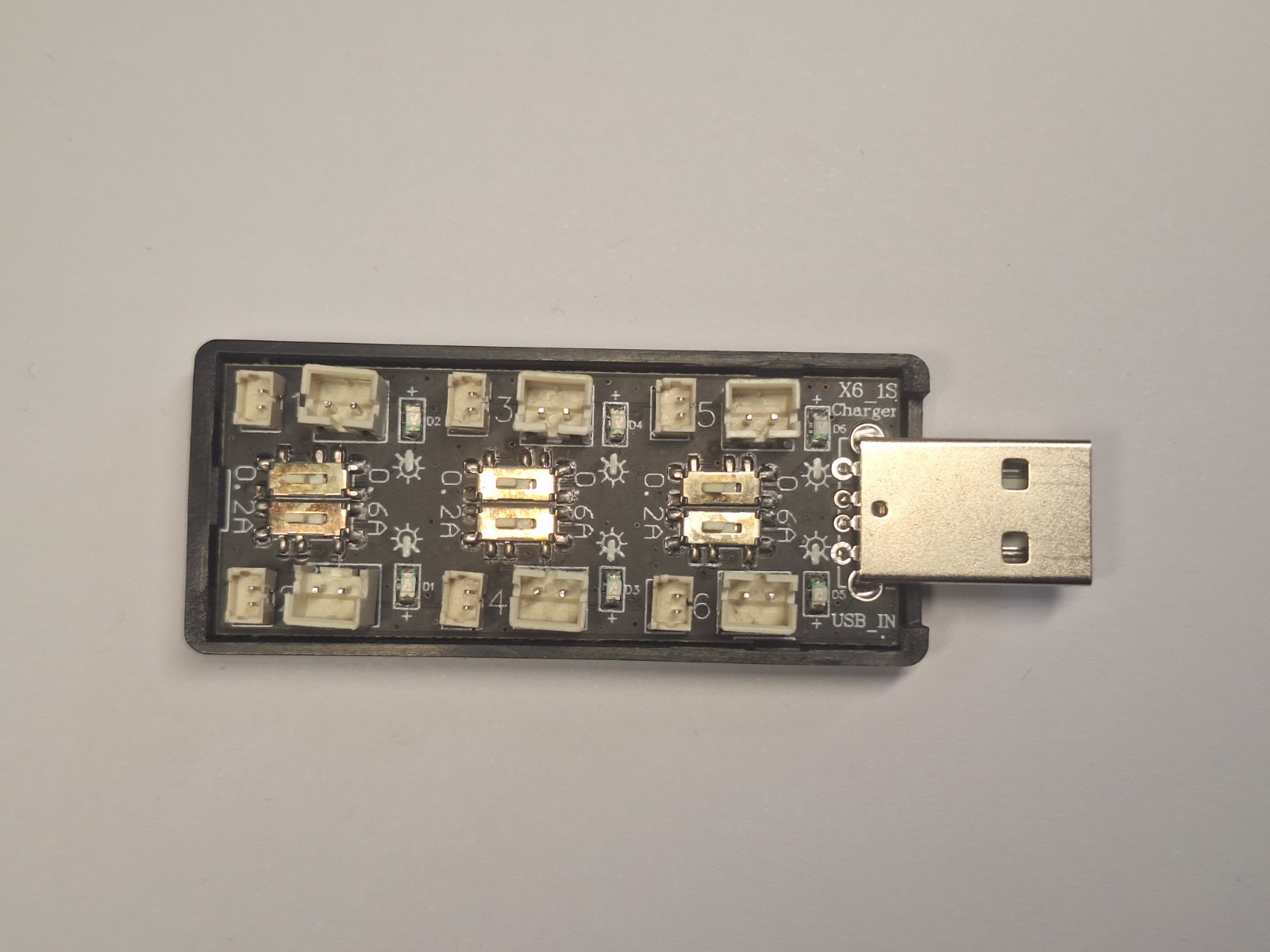 USB Li-Po Charger Module 3.8V 4.35V Intelligent 6 Channel Lithium Battery