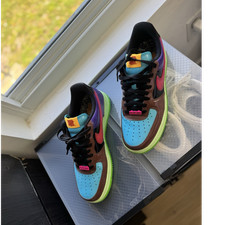 Nike Air Force 1 Low SP Undefeated Multi-Patent Pink Prime Colorblock Sneaker