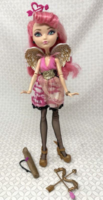 Ever After High first Chapter C.A. Cupid Doll Dress Wings Shoes Bow Quiver (G)