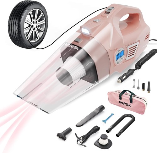 4-in-1 Car Vacuum Cleaner High Power, Presents for Her Women Girls Mom, Pink ...
