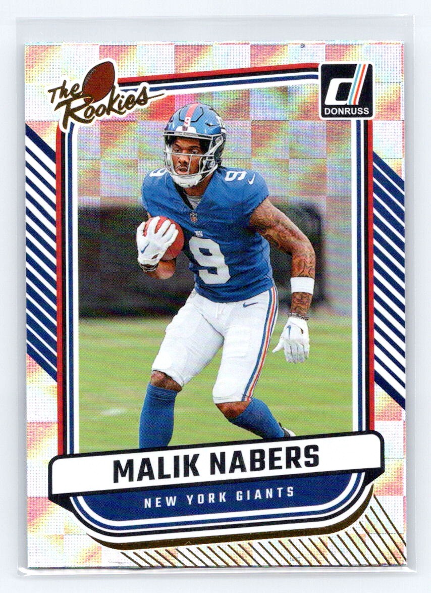 2024 Donruss #TR-34 Malik Nabers The Rookies New York Giants