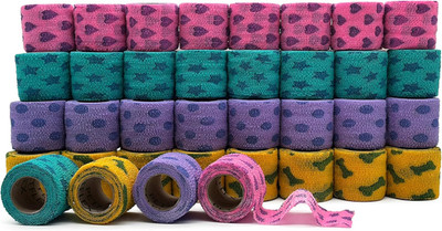 Petflex Self-Adhesive Bandage for Pets - 2 Inch, 36 Rolls, Wound Care Wrap