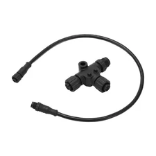 For NMEA 2000 Drop Backbone Cable With T‑Connector 5 Pin Waterproof M12 0.5 Fit