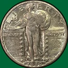 1930-S Standing Liberty Quarter Almost Uncirculated AU Coin #39356