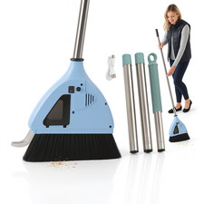 2-in-1 Cordless Vacuum Broom Sweeper Rechargeable Stick Floor Cleaner Used