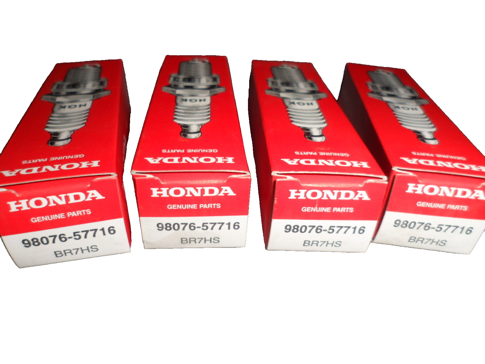 NOS Honda NGK Spark Plugs 1995-1996 EZ90 1982 MB5 BR7HS 98076-57716 Qty 4