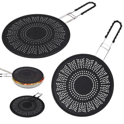 Silicone Splatter Screen Shield (2 Pack)- Multi Use XL 11.5'' Oil Grease Shiel...