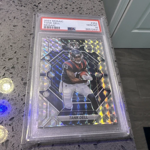 2023 Panini Mosaic Tank Dell Mosaic Silver Prizm #352 PSA 10 Houston Texans