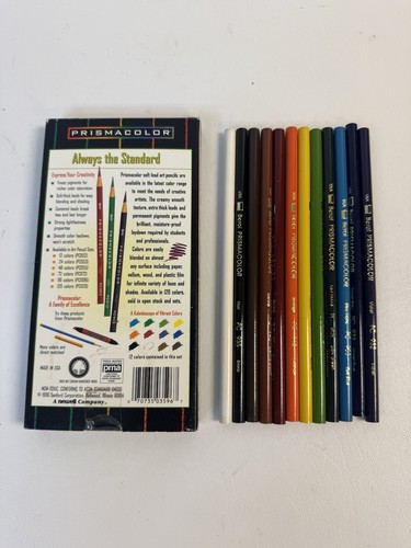 Vintage 1996 Prismacolor Artist Quality Soft Thick Lead Pencils 12 Pieces - Bild 4 von 4