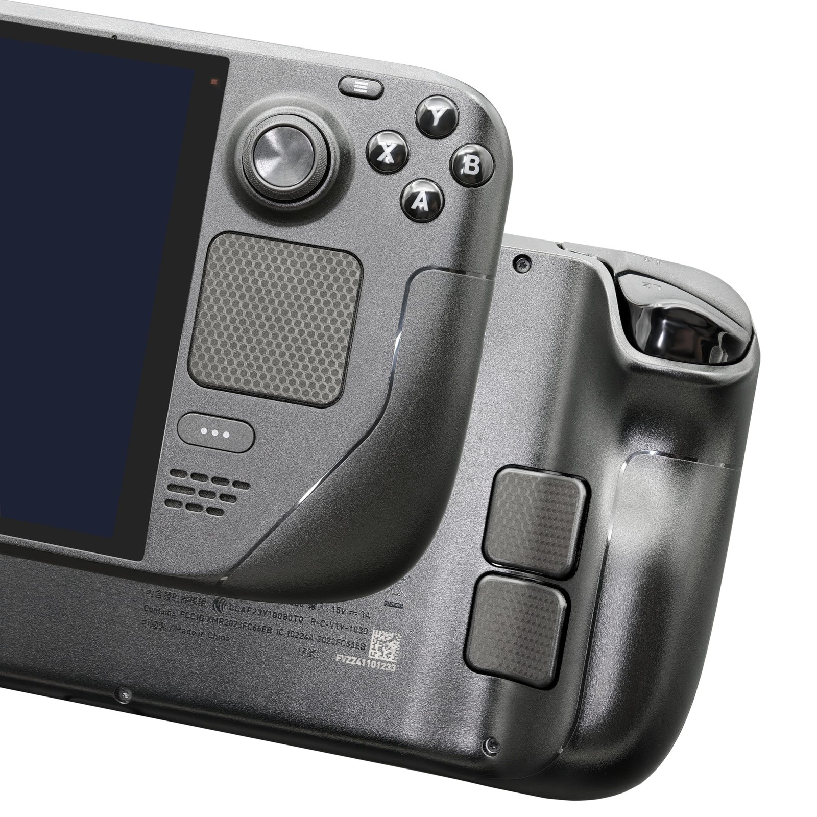 Protecteur tactile Steam Deck et autocollants de protection en silicone noir