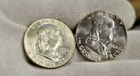 1962 , 1962 D US Franklin 50c Nice Uncs