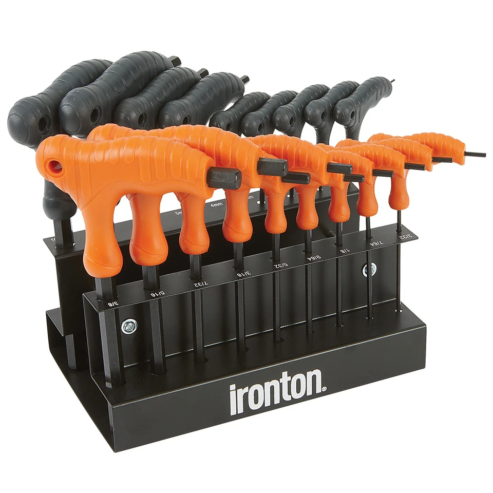 Ironton 18-Pc. T-Handle Hex Key Set, SAE/Metric Sizes - Image 2 of 4