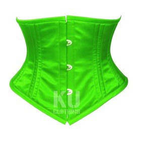 Women&rsquo;s Satin Underbust Corset &ndash; Steel Boned Waist Trainer Cincher Bustier Top