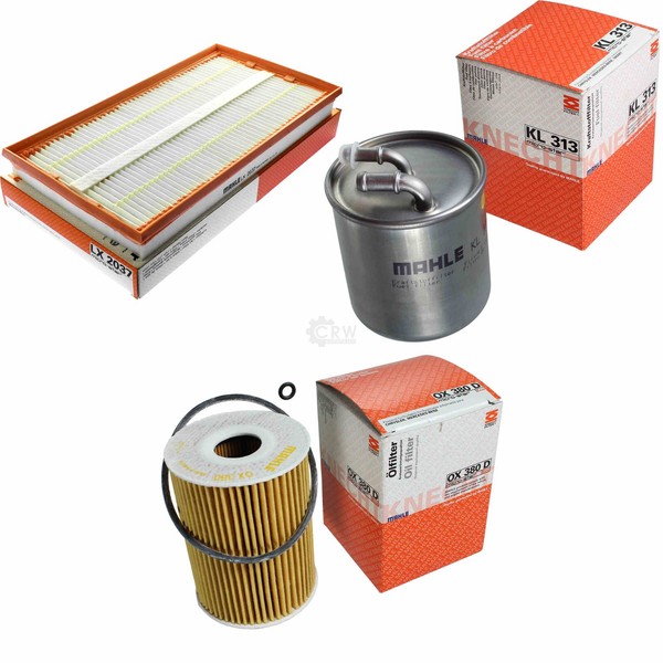 Mahle / Knecht Kraftstofffilter KL 313 Luftfilter LX 2037 ÖLfilter OX 380D-image