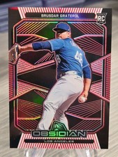 Brusdar Graterol 2020 Panini Chronicles Obsidian Red Etch /25 Rookie #26 Dodgers