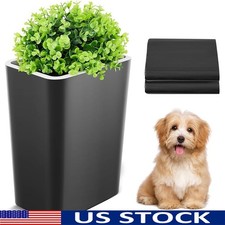 Outdoor Dog Poop Trash Can W/ Lid Fake Grass 50 Bags Waste Management Solution