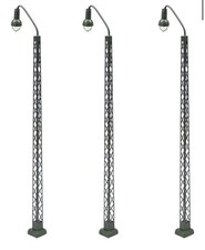 Evemodel 3pcs Model Railway Lights 1:100 Lattice Mast lamp Track light TT LQS39