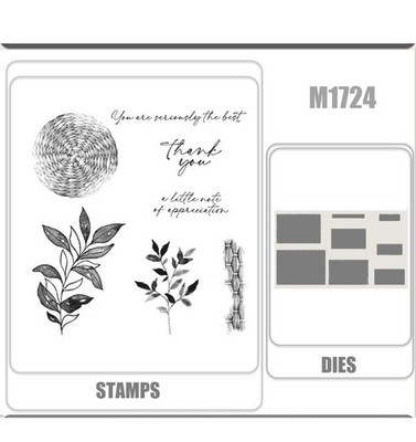 M1724 TEXTURED NOTES Stamps Cutting Dies Stencil DIY Scrapbook Decoration