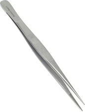 Precision stainless steel forceps 6 inch serrated