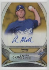 2010 Bowman Sterling Prospects Gold Refractor 44/50 Aaron Miller Auto 1f1