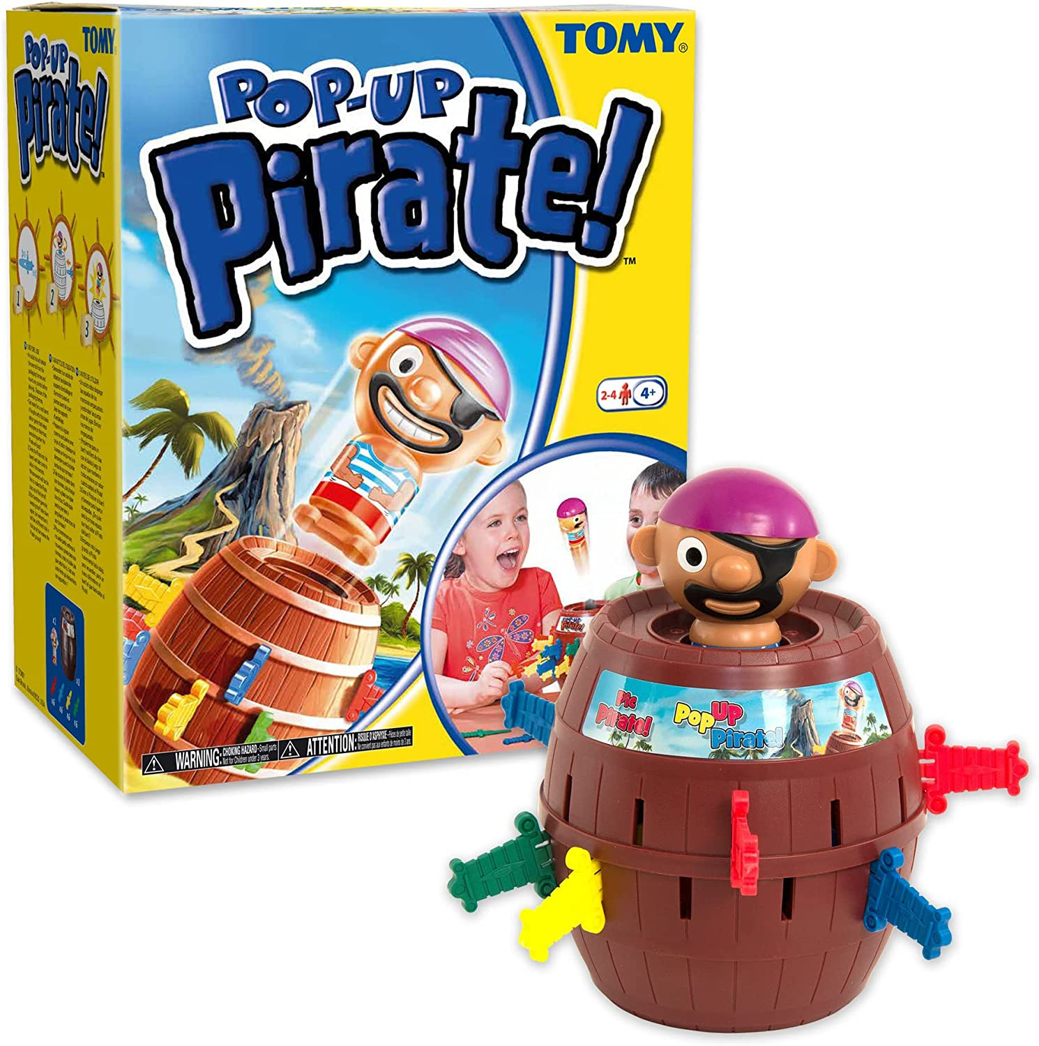 TOMY Pop Up Pirate Classic Kids Action Board Game Family Fun Toy Age 4+