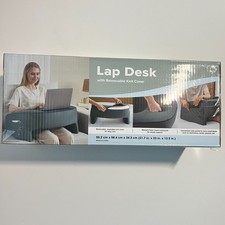 Lap Desk W/removable knit cover, side pocket, Memory Foam - NEW Factory Sealed