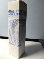 Malin + Goetz SPF30 FACE MOISTURIZER, 1.7 FL OZ NIB