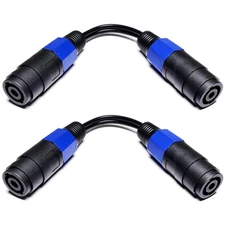 CNCESS CESS-124 Speakon Female to Female Connector Jack 2 Pole Straight Coupler 