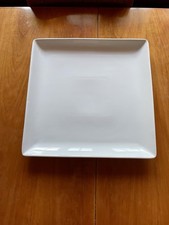 Pampered Chef Simple Additions 15”Square White Serving Platter, EUC
