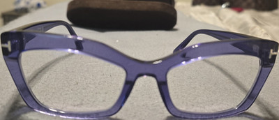 Tom Ford TF 5766-B 078 Purple Full Rim Plastic Designer Eyeglass Frames 54-19
