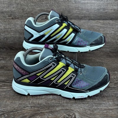 Salomon X-Mission 3 Shoes Women's 10 Blue Trail Running Sneakers Hiking