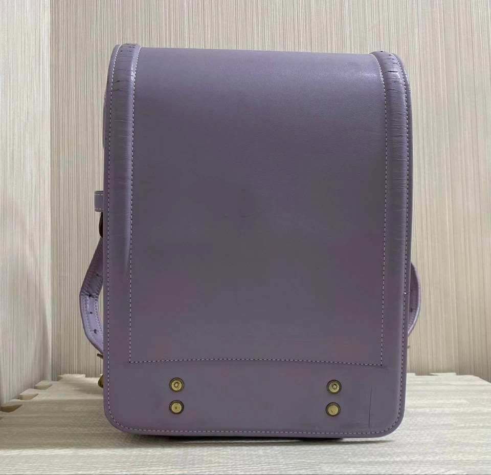 Mochila escolar japonesa para niños Tsuchiya Kaban Randoseru lavanda Foto 3 de 4
