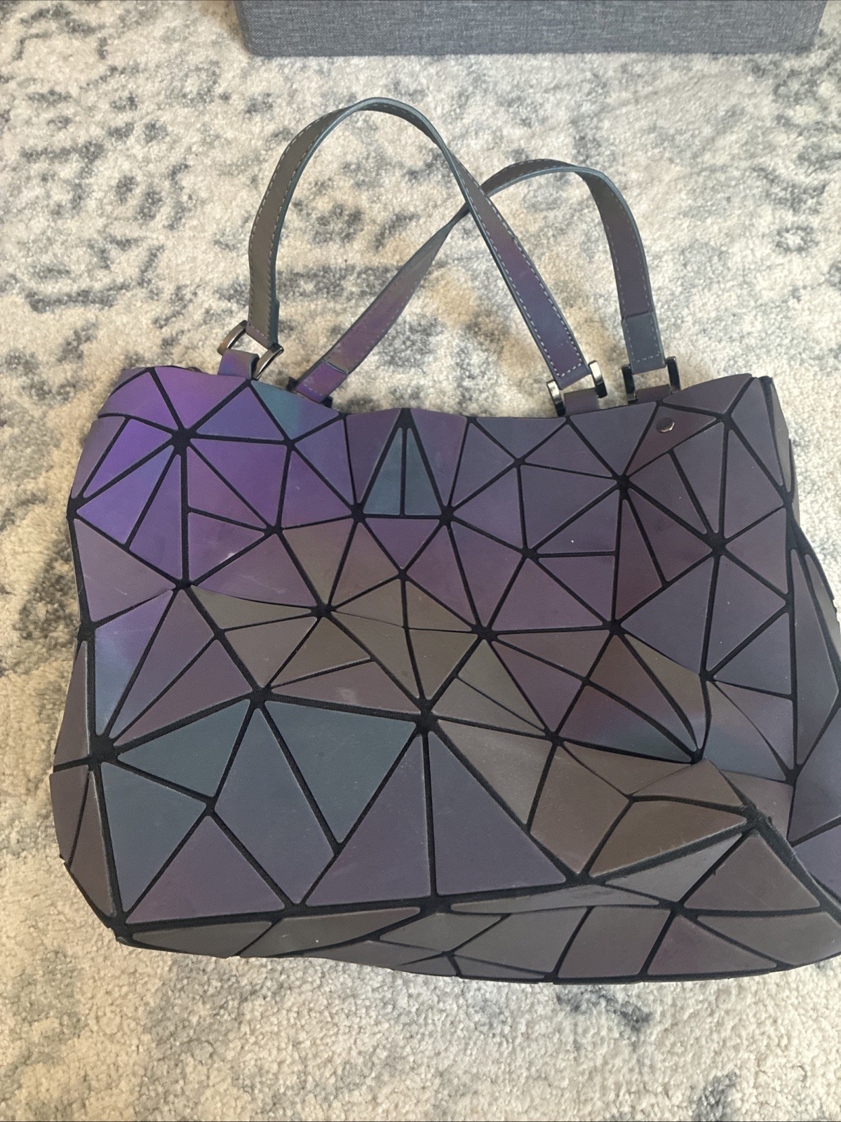 Geometric Luminous Light Reflective Holographic C… - image 3