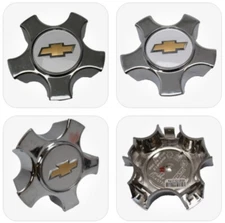 Chrome Wheel Center Hub Cap Cutout Style Bowtie 2004-2006 Chevrolet Malibu HHR