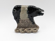 Monroe Salt Works Pig Toothbrush Holder Wall Hanging Salt Glazed Pottery