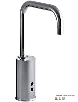 K 13473t Cp Kohler Gooseneck Sensor Faucet Dc Version Cold Only