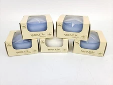 Molca Designs 3" Unscented Floating Candle Vintage - Blue (x4) White - Lot of 5