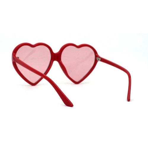 Gafas de sol de gran tamaño con forma de corazón biseladas con lentes de sol - Imagen 13 de 27