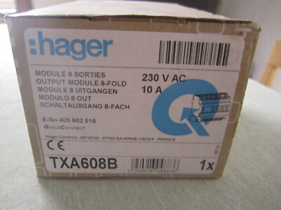 Hager KNX TXA608B Schalt-/Jalousieausgang, 8fach, OVP